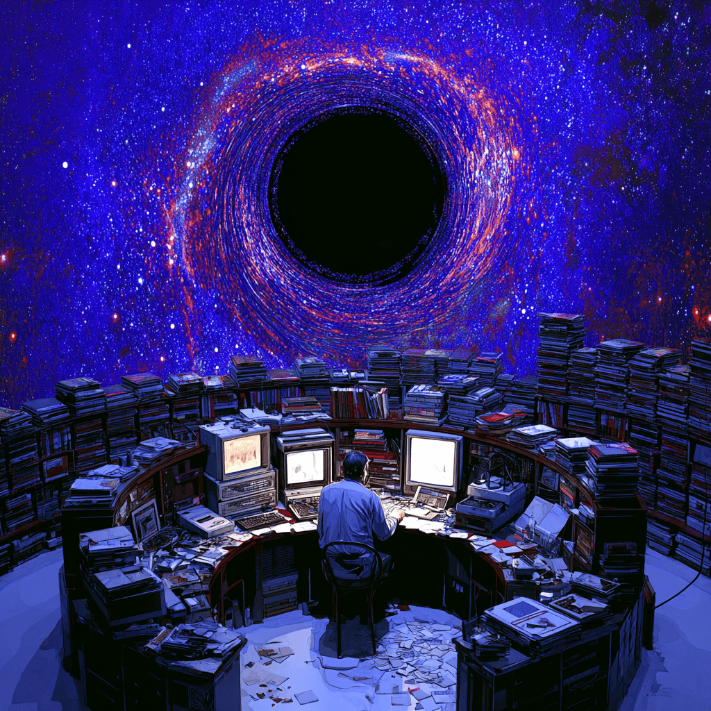 Another view of the circular library space