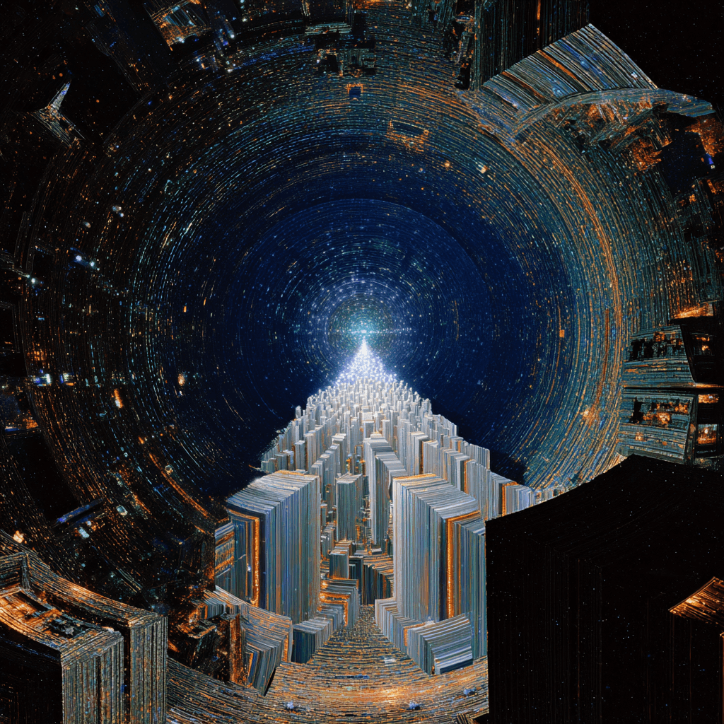 Another cross-section view of futuristic data architecture